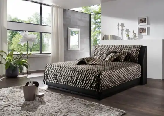 Polsterbett Noemi mit Taschenfederkern Matratze und Luxus Lattenrahmen