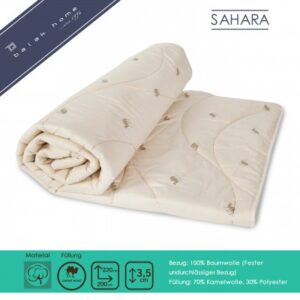 Bettdecke Sahara mit Kamelwolle