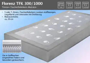 Boxspringbett Grazia elktr. verstellbar 1.000 TFK