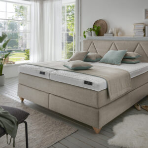 Boxspringbett Pyramedus inkl. Taschenfeder-kernmatratze & Topper