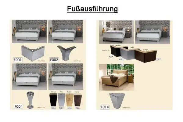 Fußausführungen