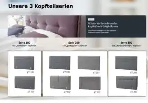 Boxspringbett Duett zum selbst konfigurieren