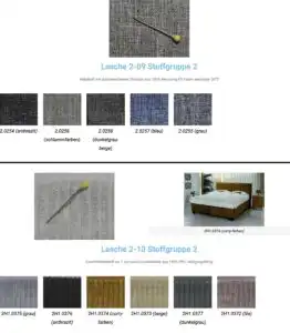 Boxspringbett Nizza mit Stauraum zum selbst konfigurieren