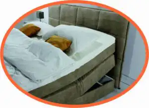 Boxspringbett Nizza mit Stauraum zum selbst konfigurieren