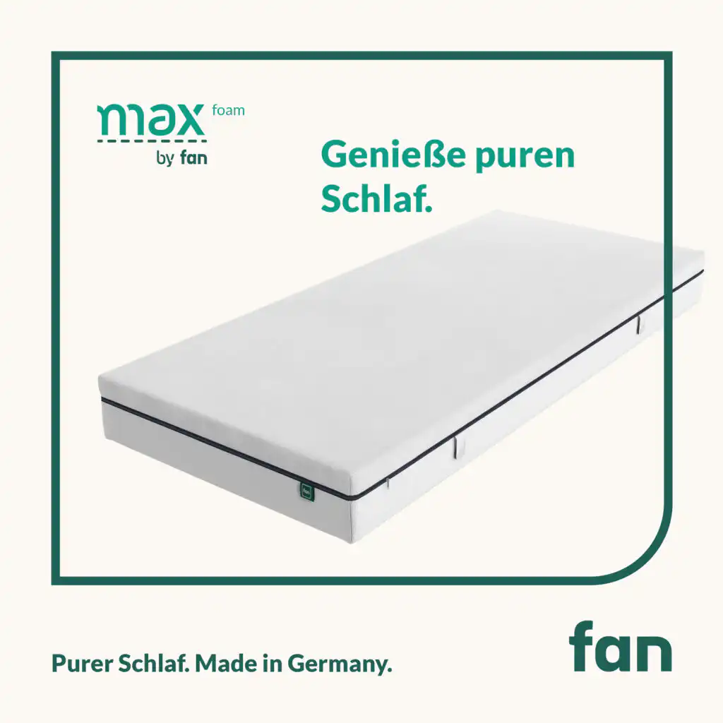 Mehrzonen-Komfortschaumkern-Matratze max foam by fan – Bild 5