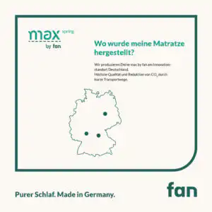 Mehrzonen-Tonnentaschenfederkern-Matratze max spring by fan